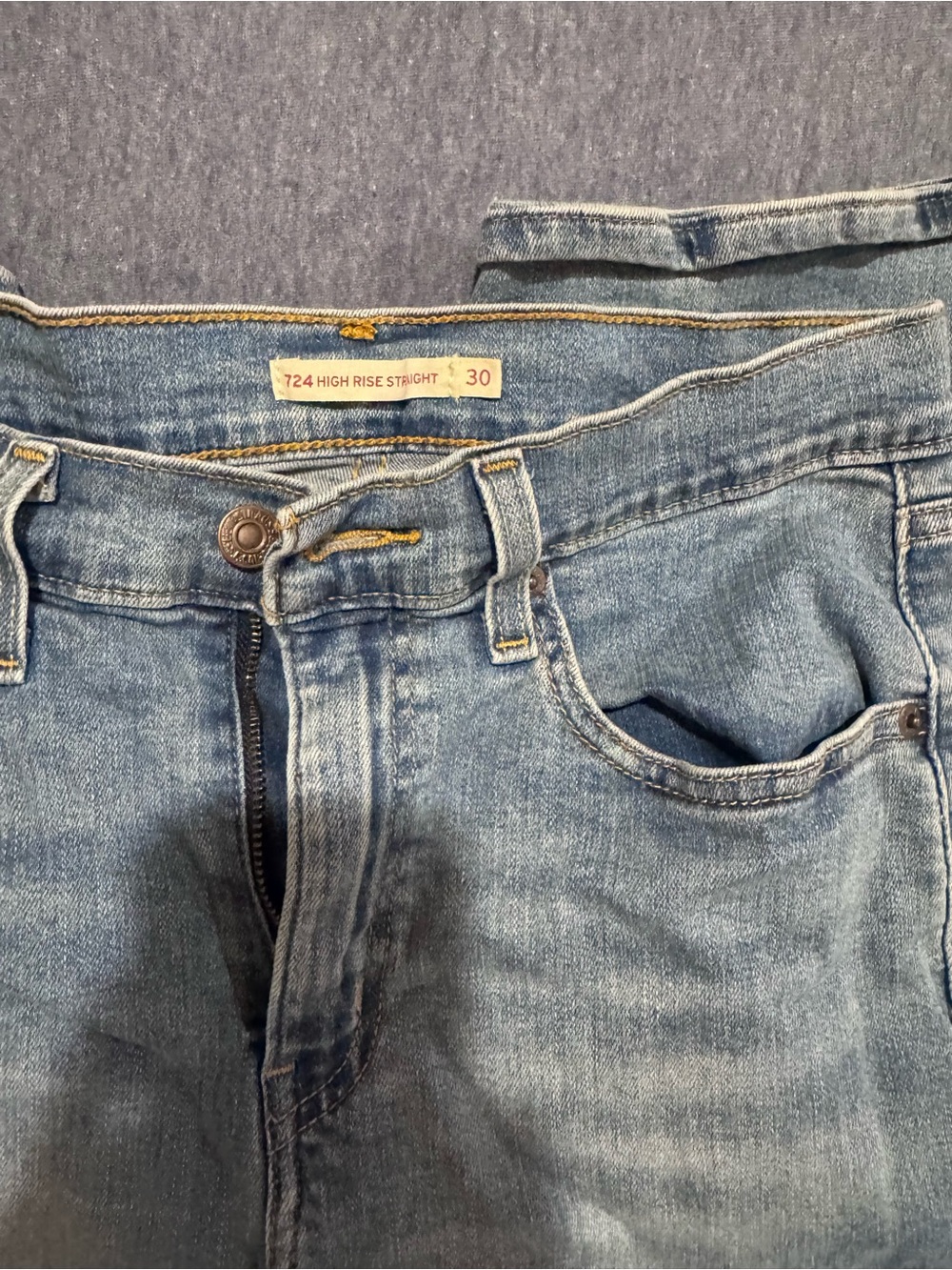 Levi’s 724 High Rise Straight Jeans/ 30 - Picture 3 of 5
